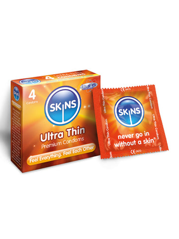Skins (UK) Condoms Ultra Thin - 4 Pack
